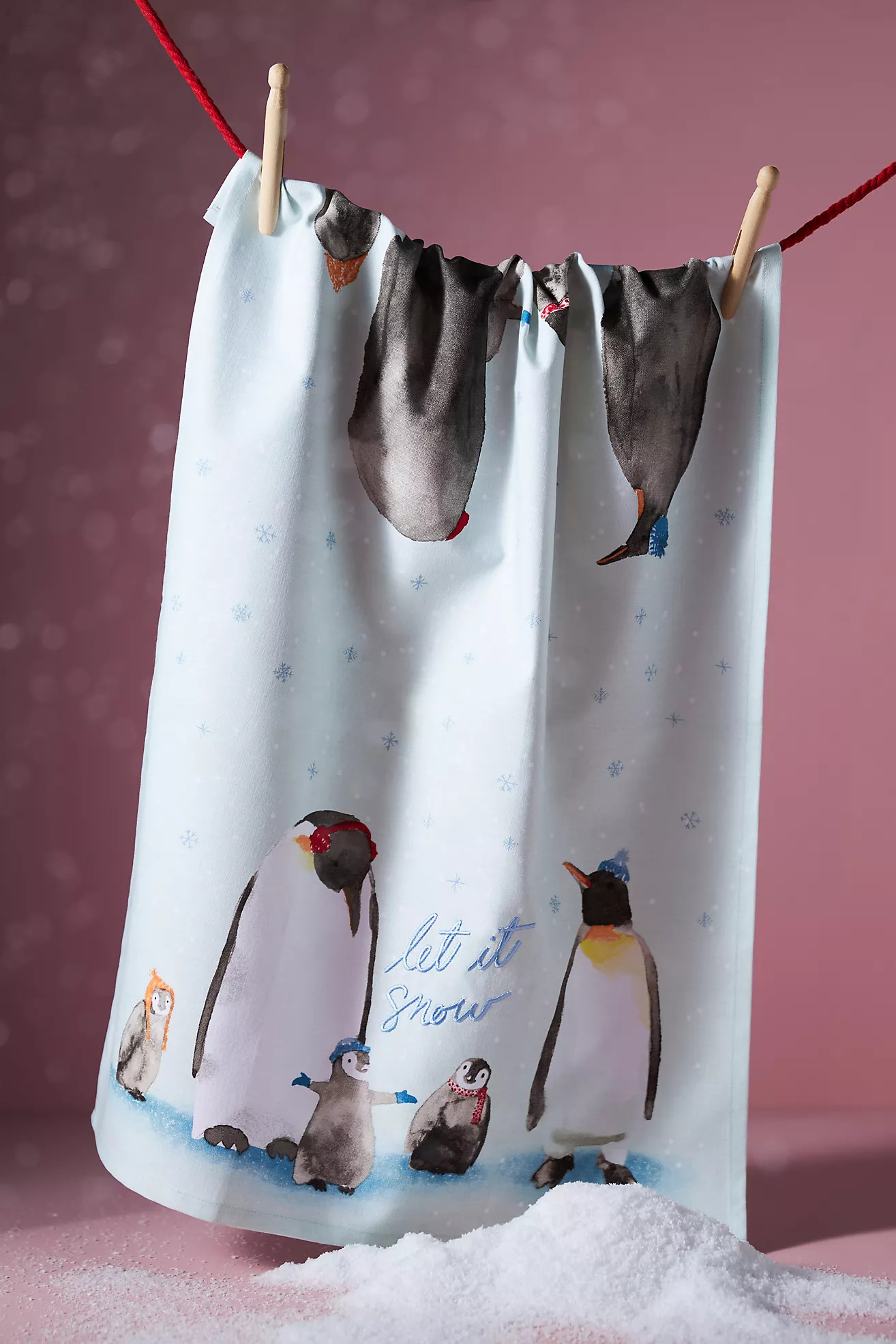 Let It Snow Dish Towel | Anthropologie (US)
