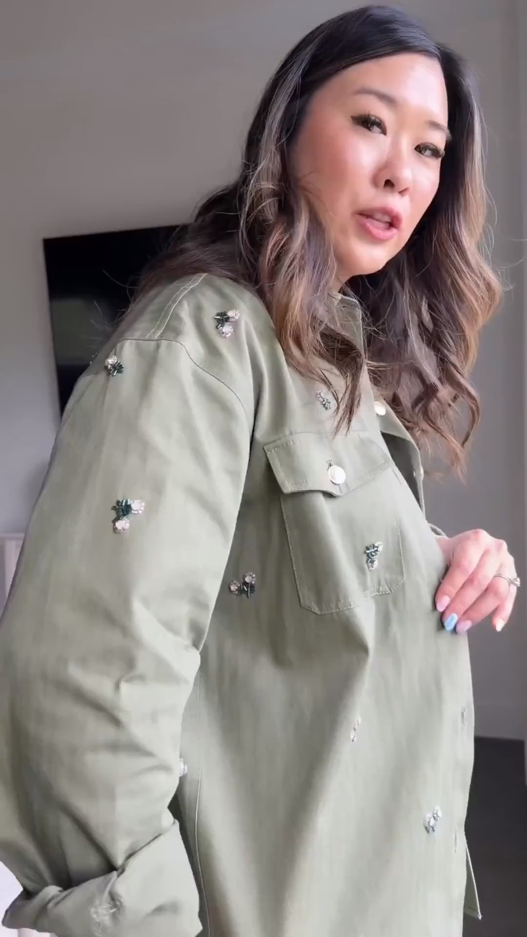 Walmart embellished utility shirt // fall fashion

#LTKootd #LTKSeasonal #LTKOver40