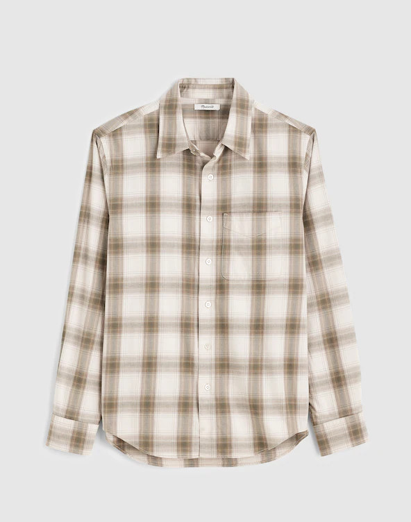 Button-Up Shirt in Cotton Blend | Madewell