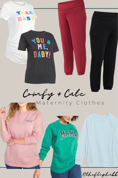 Cute & comfy maternity clothes. Growing a baby doesn’t have to be uncomfortable! Cute sweats & sweatshirts all around. Pregnancy outfit, pregnancy pants, pregnancy clothes, pregnancy, pregnant, pregnancy top, pregnancy bottoms #competition 

#LTKunder50 #LTKsalealert #LTKbaby