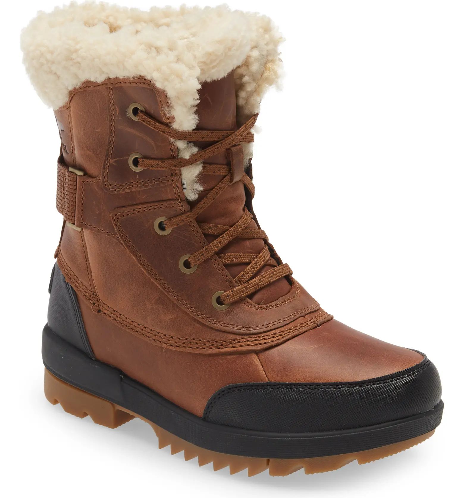 SOREL Tivoli™ Parc Waterproof Genuine Shearling Collar Winter Boot | Nordstrom | Nordstrom