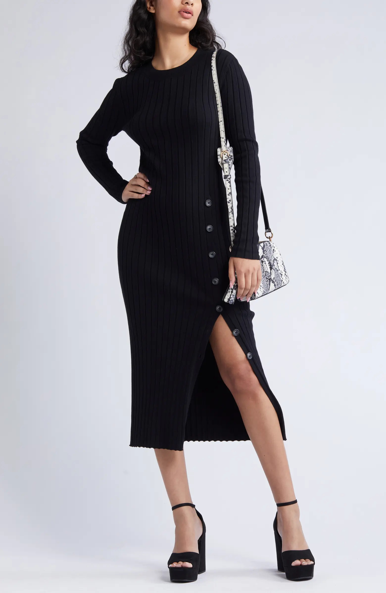 Women's Button Sweater Midi Dress | Nordstrom