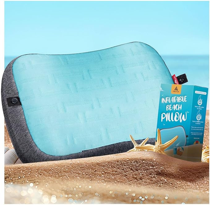 Hikenture Beach Pillow for Sand, Washable Inflatable Pillows for Pool, Portable Camping Pillows w... | Amazon (US)