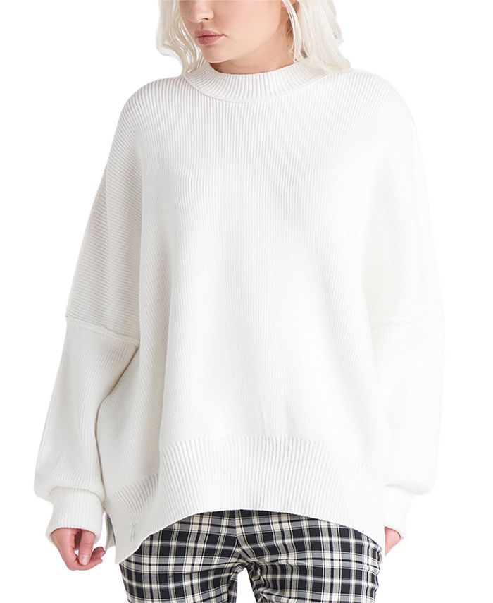 Black Tape Women's Long Sleeve Exposed Seams Tunic Sweater & Reviews - Sweaters - Women - Macy's | Macys (US)