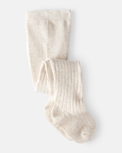 Toddler Girl Rib Tights - White | Carter's Inc