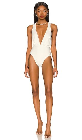 Allegra One Piece in Cream | Revolve Clothing (Global)