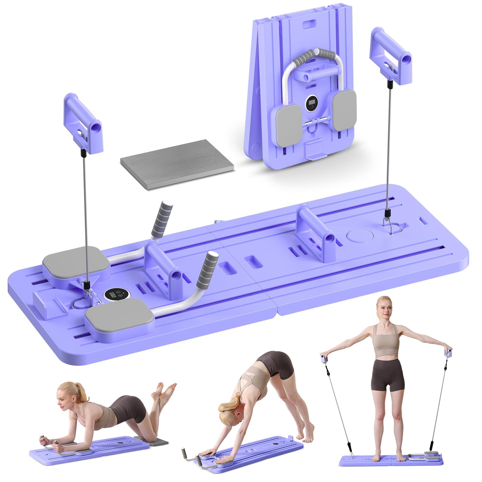 Portable Pilates Reformer Machine for Home Gym - Auto-Rebound Pilates Board with Abdominal Core T... | Amazon (CA)
