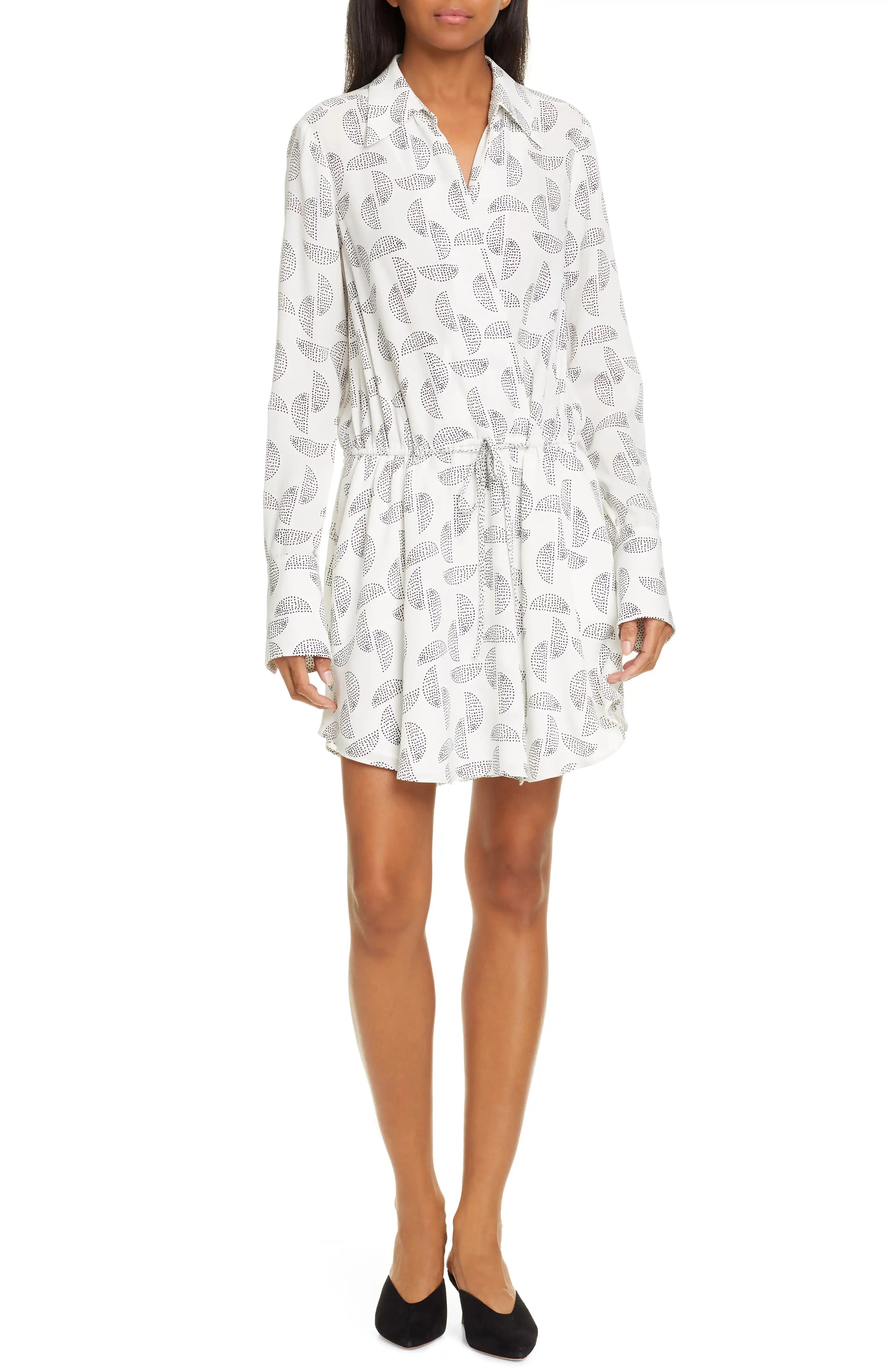 A.L.C. Isobel Print Silk Long Sleeve Shirtdress | Nordstrom | Nordstrom