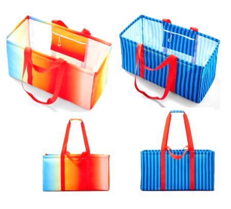 One of my Target faves is back for the summer season. $10, best & most useful tote for work, errands, beach, car (and probably for kiddos stuff too I’d guess). Folds almost flat when not in use, has a zippered pocket and net pouches at each end, super lightweight. 

#LTKfamily #LTKSeasonal #LTKunder50