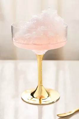 Morgan Metallic Coupe Glasses, Set of 4 | Anthropologie (US)