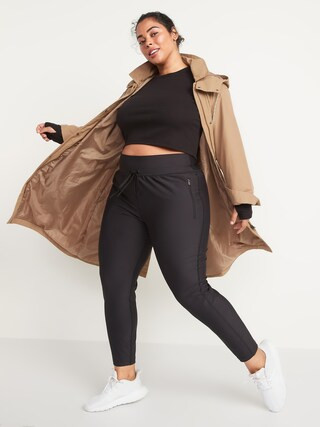 High-Waisted PowerSoft Zip Jogger Pants for Women | Old Navy (US)