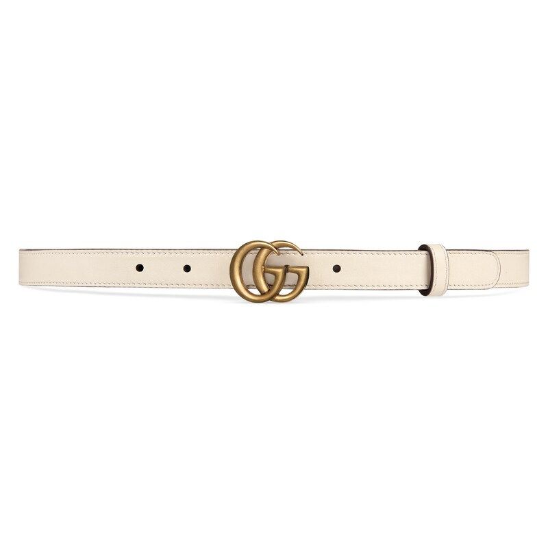 Leather belt with Double G buckle | Gucci (US)