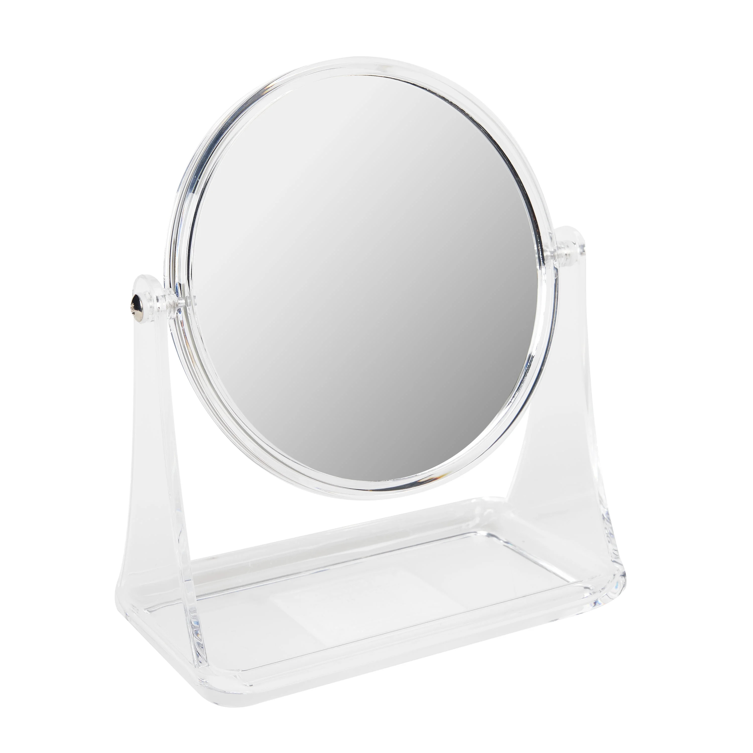 Mainstays Double-Sided Vanity Mirror, Clear | Walmart (US)