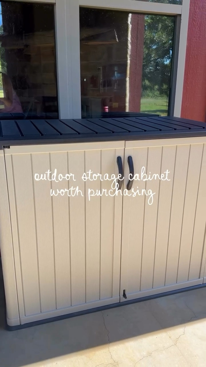 Whether you’re hiding the outdoor toddlers toys or just trying to keep the patio organized, this heavy duty, lockable cabinet storage organizer is worth every penny👏🏼🌤️

#LTKmomlife #LTKHome #LTKKids