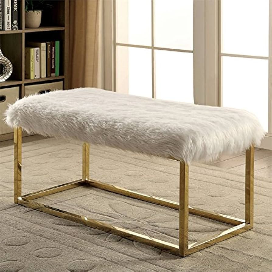 Karan Modern Bench, Large, White | Amazon (US)