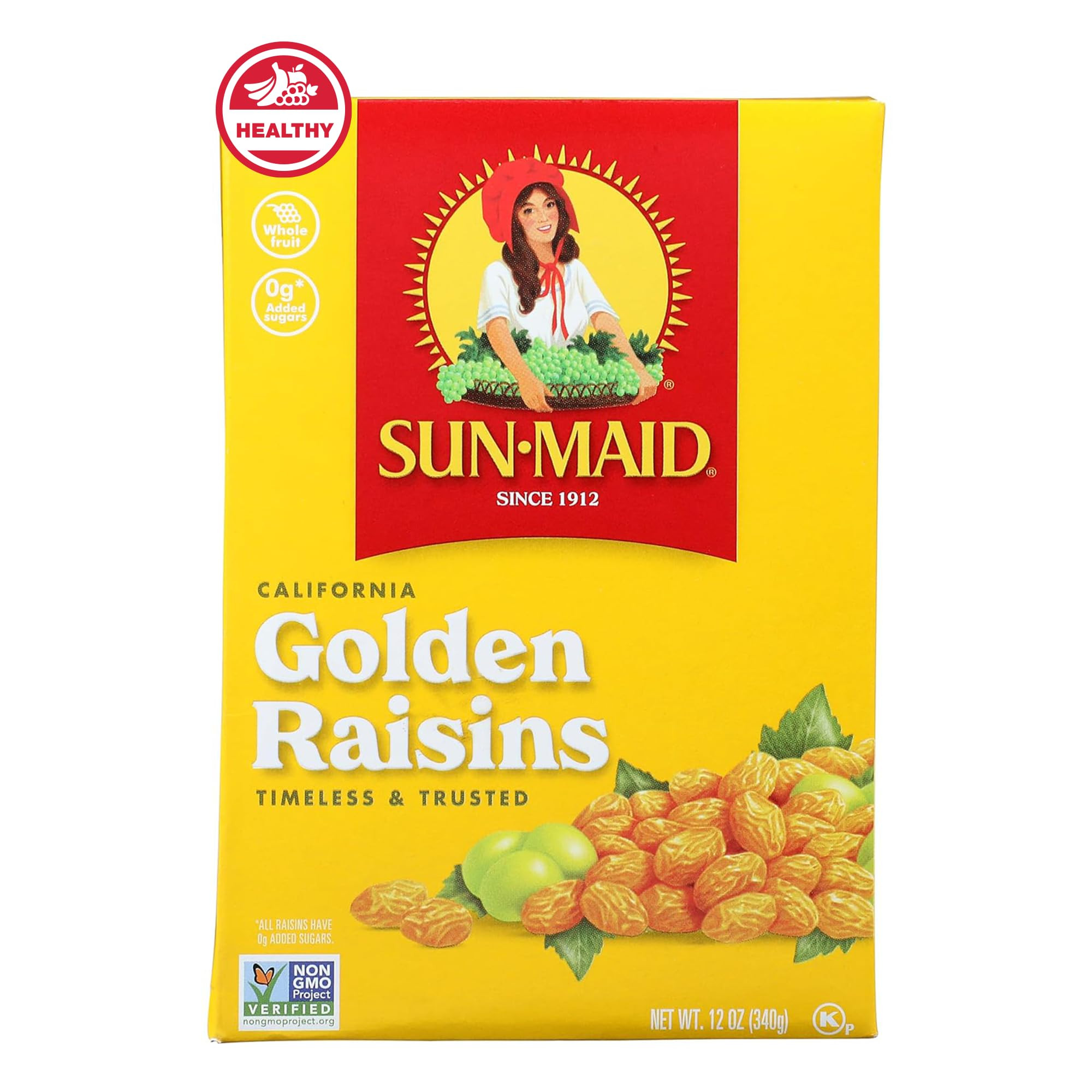 Sun-Maid California Golden Raisins - 12 oz Sharing-Size Box - Dried Fruit Snacks, Back to School ... | Amazon (US)
