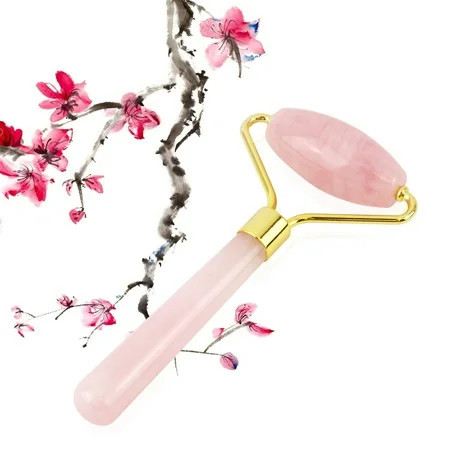 ERROR Pink Jade Rose Quartz Face Facial Roller Anti-Aging Roller Premium Authentic Jade Stone Massager GREAT BEAUTY GIFT EHD | Walmart (US)