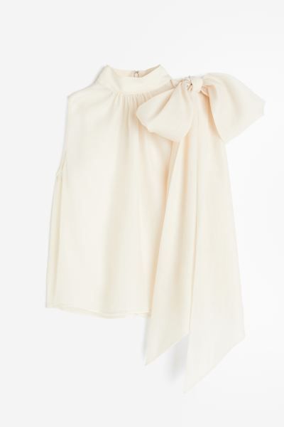 Bow-detail organza blouse | H&M (UK, MY, IN, SG, PH, TW, HK)