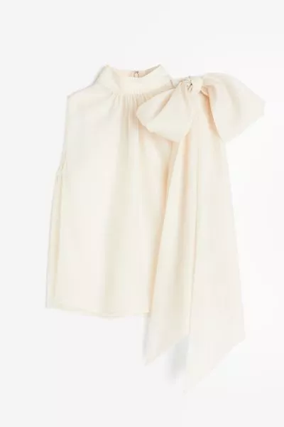 Bow-detail organza blouse curated on LTK