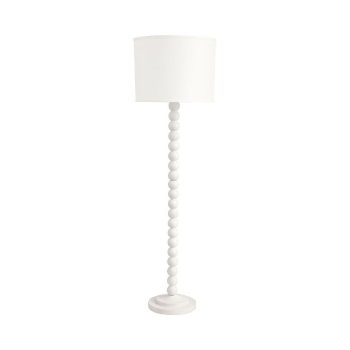 Naturalist Wood Ball Floor Lamp | Pottery Barn Teen