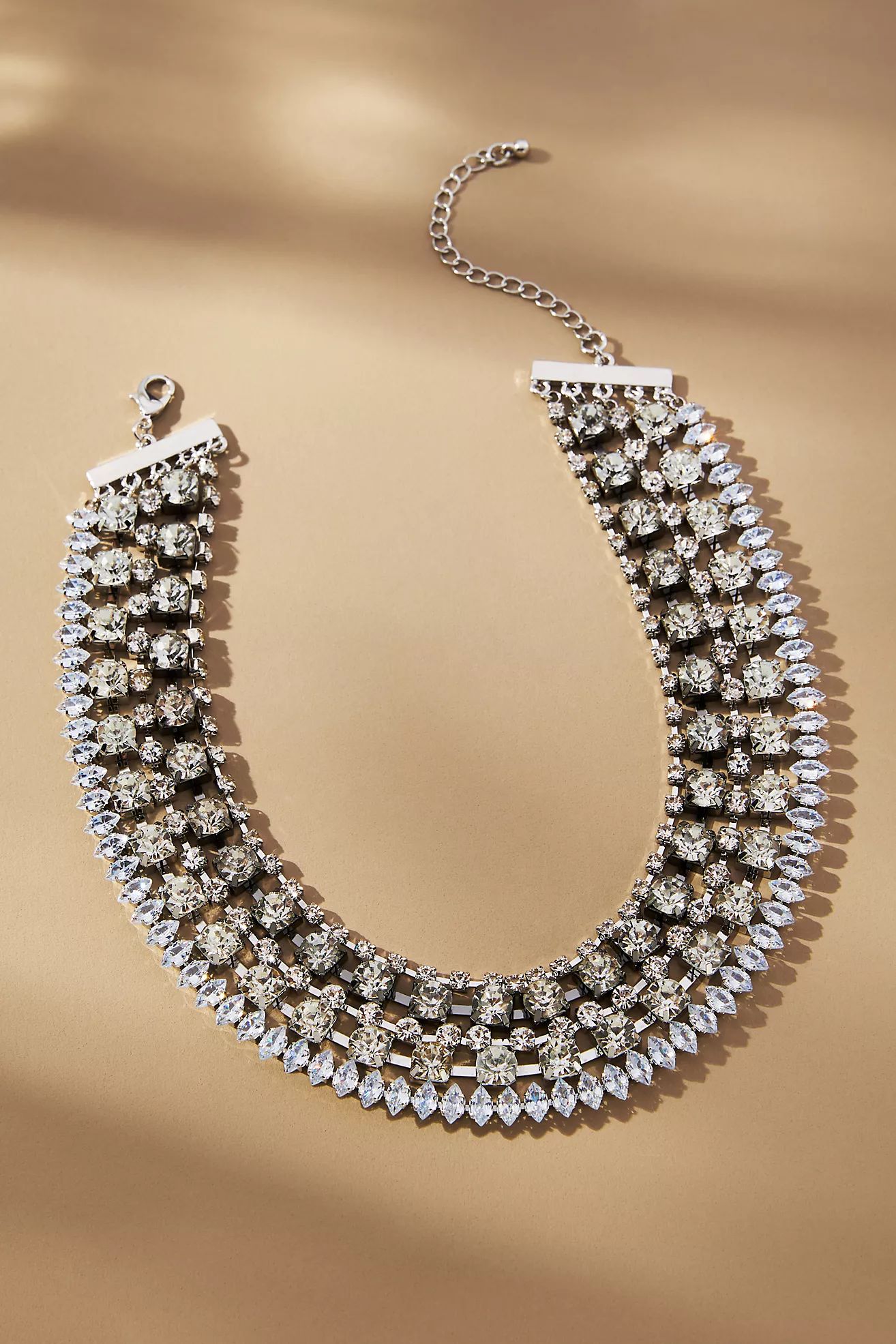Triple-Strand Crystal Necklace | Anthropologie (US)
