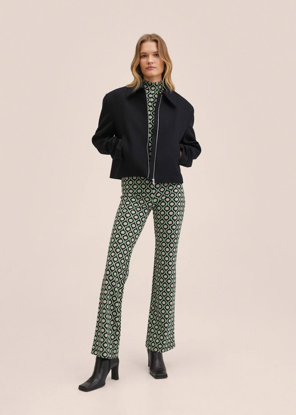 Veste crop laine | MANGO (FR)