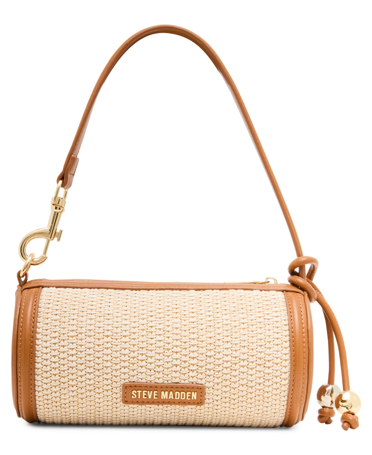 Steve Madden Bpriya-s Raffia Barrel Bag - Light Natural | Macy's