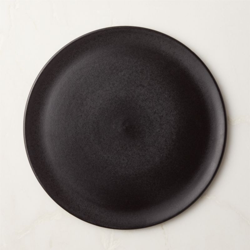 Sculpt Modern Black Dinner Plate + Reviews | CB2 | CB2