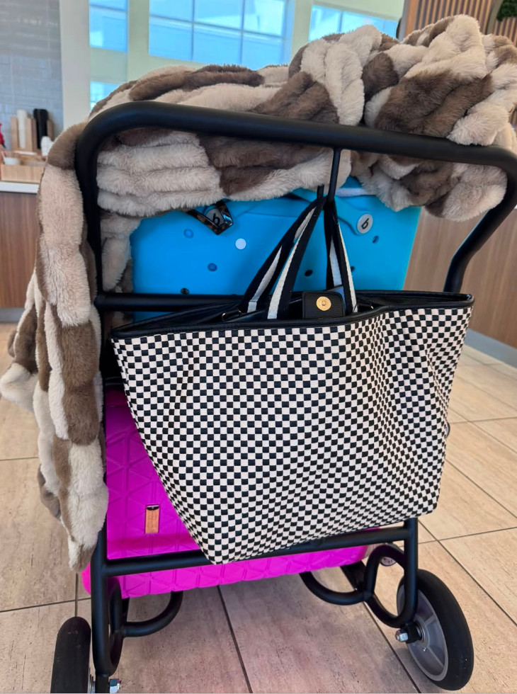 To you this looks like a hep of shit. To me this is my traveling lifeline. Comment TRAVEL and ill send you my non-negotiables for traveling! 

 #LTKgrwm #LTKootd #LTKmomlife
