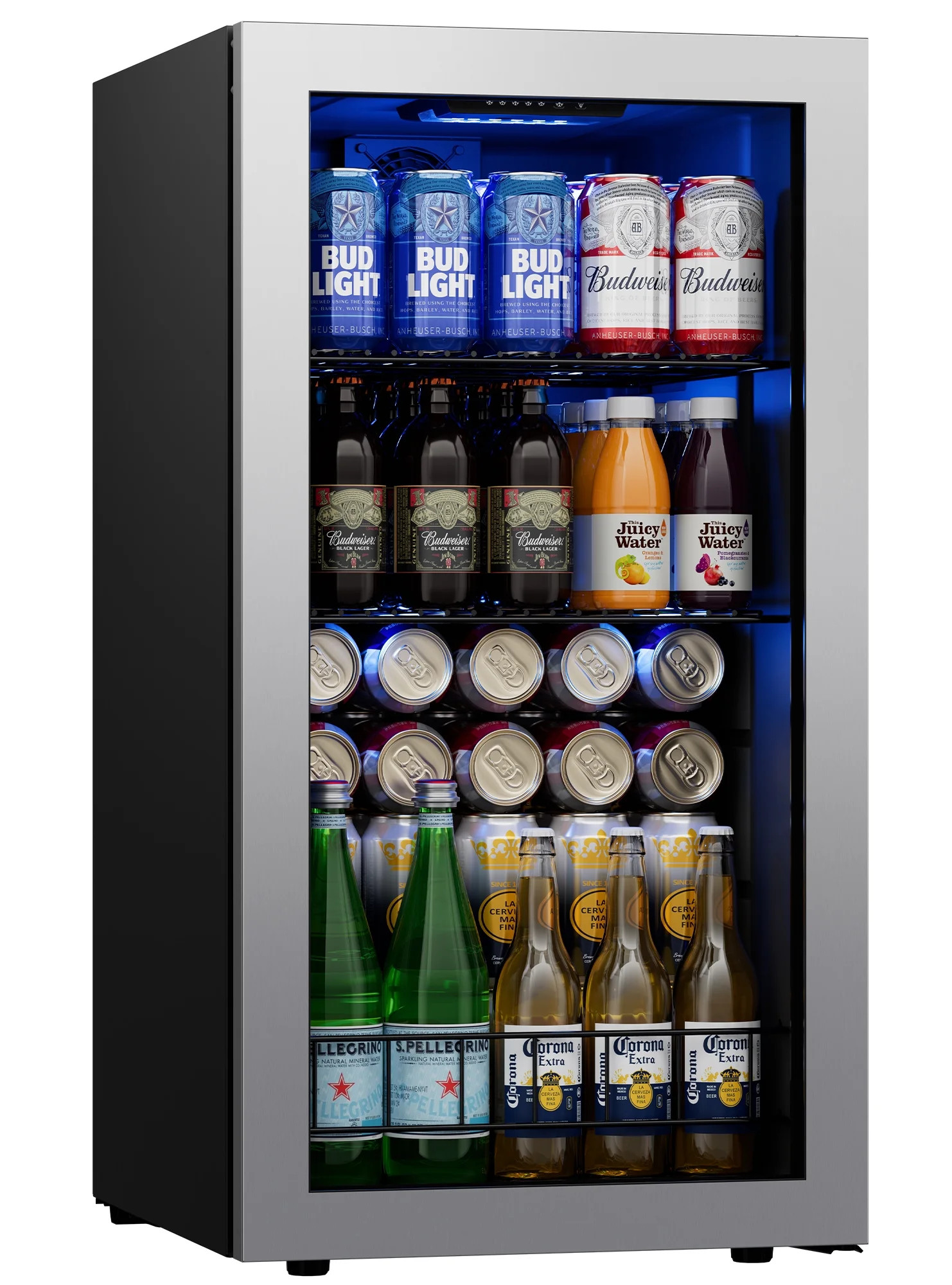 Ca'Lefort Beverage Refrigerator Cooler,95-121 Can Freestanding Beverage Fridge,with Glass Door fo... | Walmart (US)