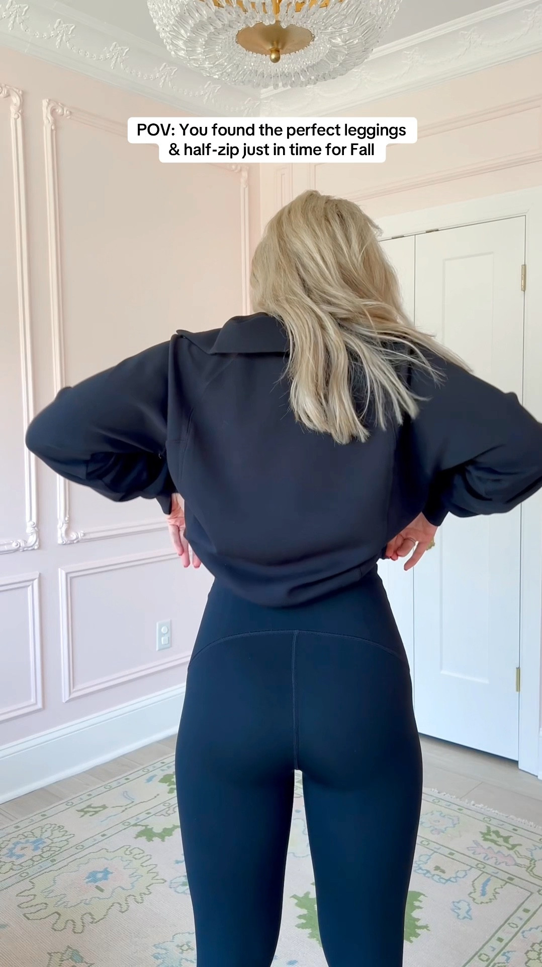 the spanx is SPANXING 🤩 
wearing medium in both
i had a procedure last week and still super bloated, but you can barely tell in these booty boost leggings! 
black leggings
Matching set
Athleisure
Activewear
Fall outfit
Black half zip sweatshirt
Soanx air essentials
