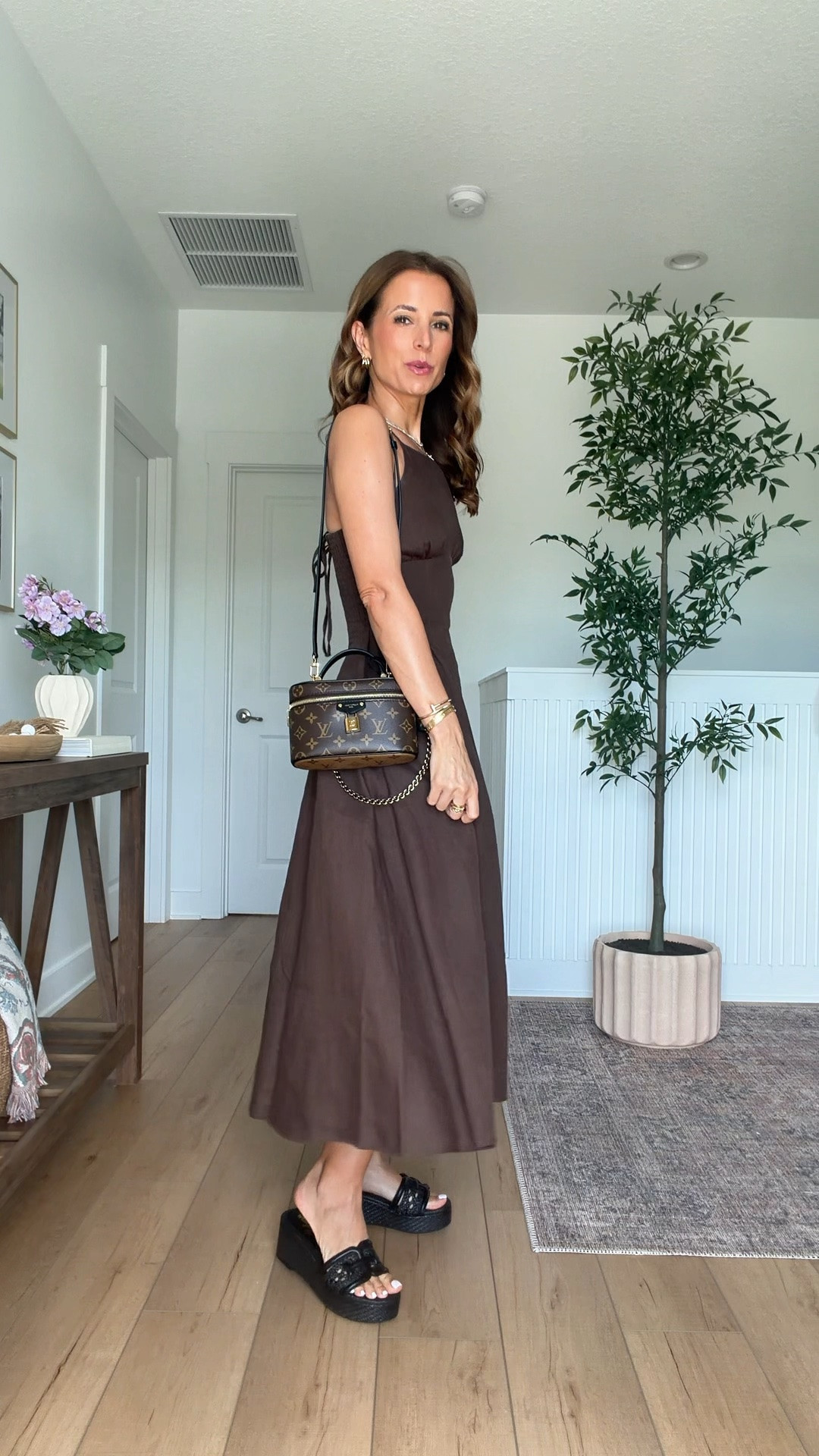 My lunch outfit of the day! XXS petite in linen dress with adjustable straps. 100% linen. I went up half a size in wedges. Summer dress. Summer outfit. Europe outfit. Resort outfit. Vacation dress. Vacation outfit.

#LTKmomlife #LTKootd #LTKTravel