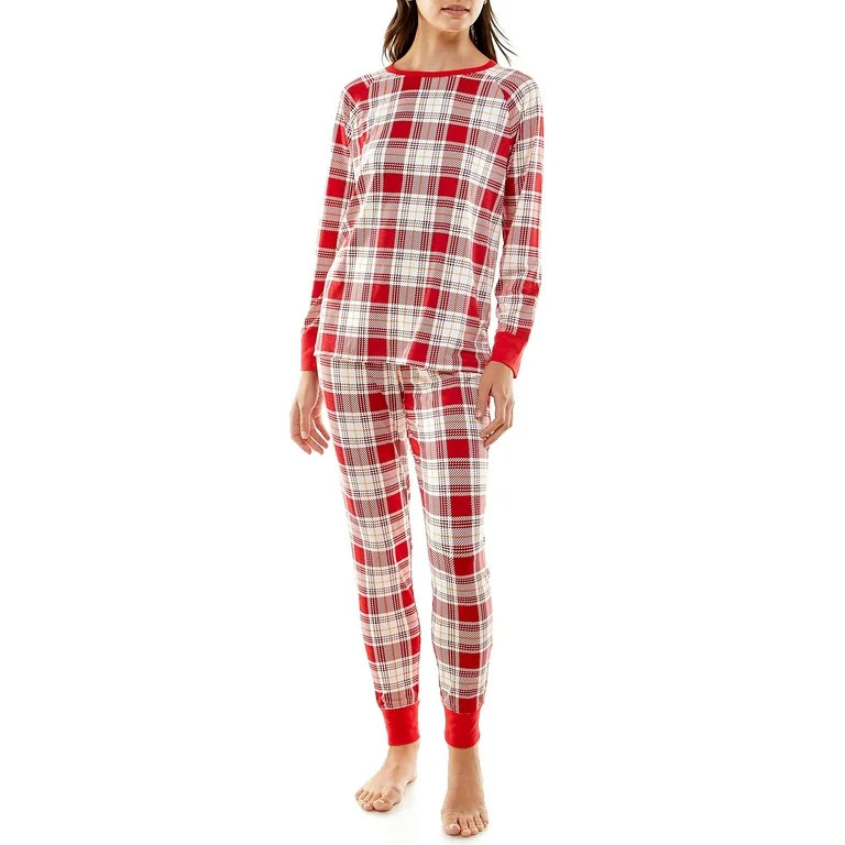 Derek Heart Classic Plaid Matching Family Christmas Pajama Set | Walmart (US)