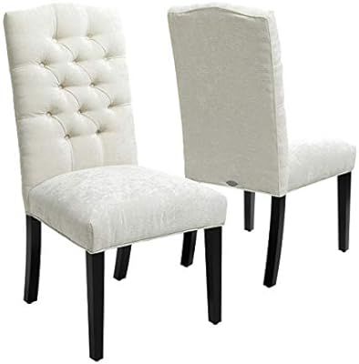 Christopher Knight Home CKH Crown Top Dining Chairs, 2-Pcs Set, Ivory | Amazon (US)