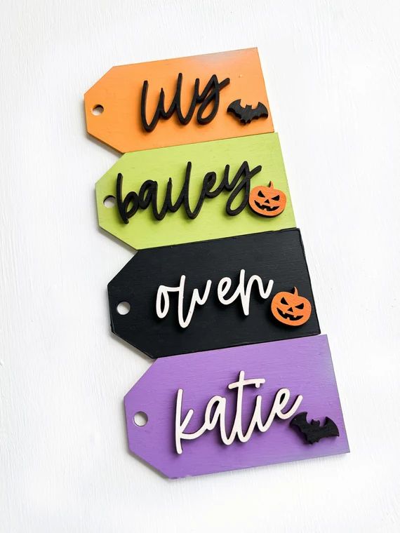 Halloween basket tags | ghost tags | basket tags | trick or treat | spooky tags | Etsy (US)