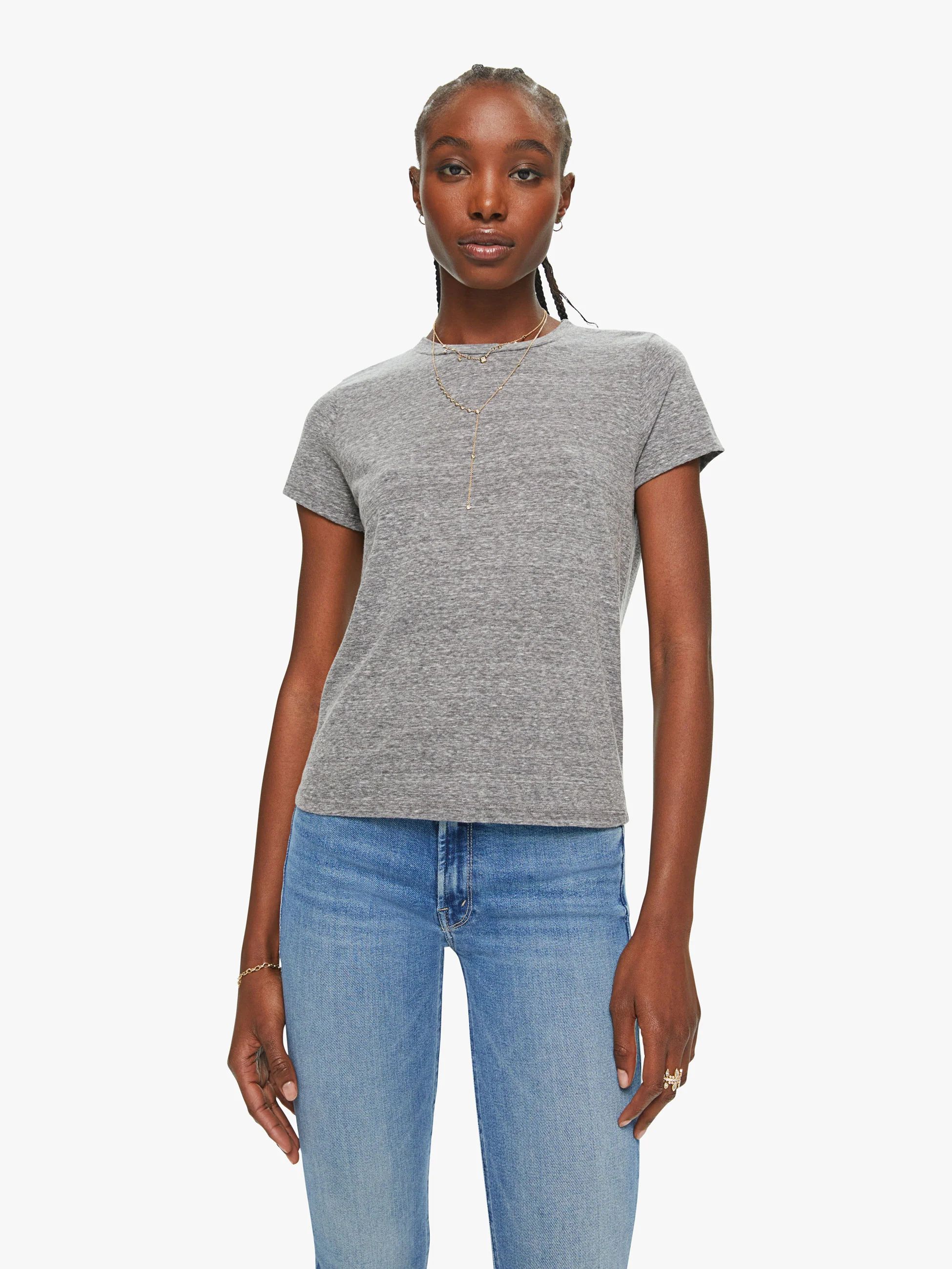 THE LIL GOODIE GOODIE - HEATHER GREY | Mother Denim