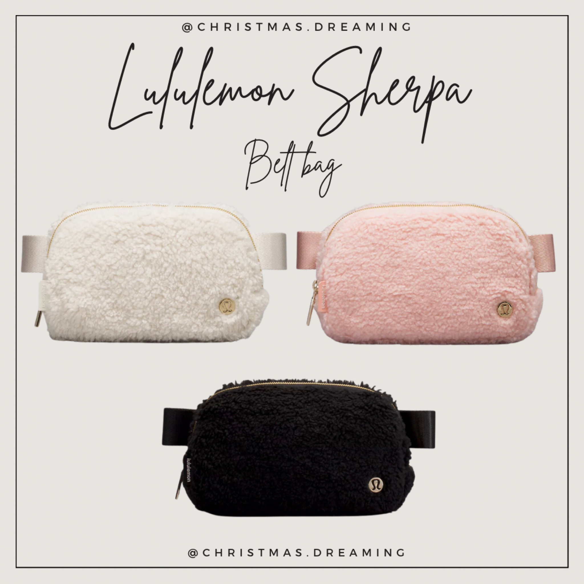 Lululemon New Pink Sherpa belt bag!

#LTKSeasonal #LTKHoliday #LTKGiftGuide