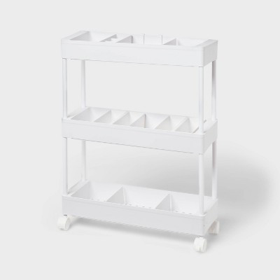 Narrow Rolling Cart with Accessories White - Brightroom™ | Target