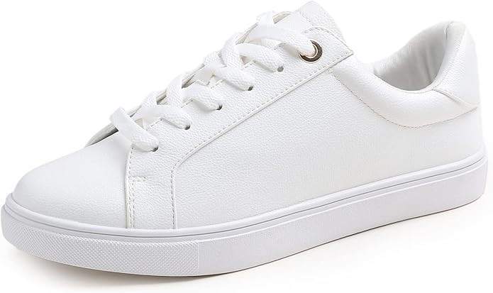FEVERSOLE Women's Fashion Lightweight Spring Summer Vegan Leather Sneaker Casual Comfort Walking ... | Amazon (US)