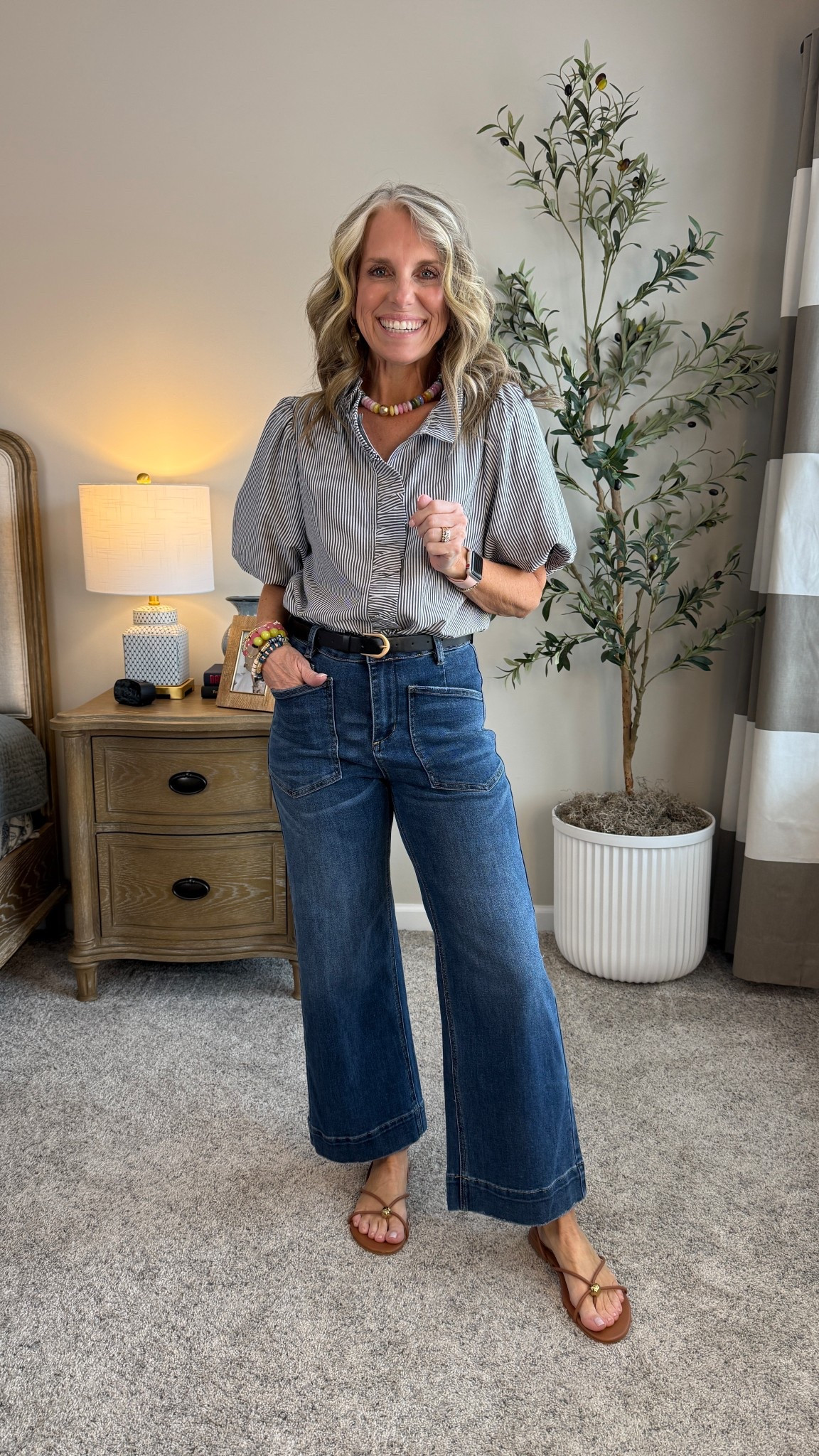 The perfect spring outfit. Seriously! You need to order the jeans and the shirt in multiple colors.  Wearing small and 4 jeans  

#LTKootd #LTKOver40 #LTKSeasonal