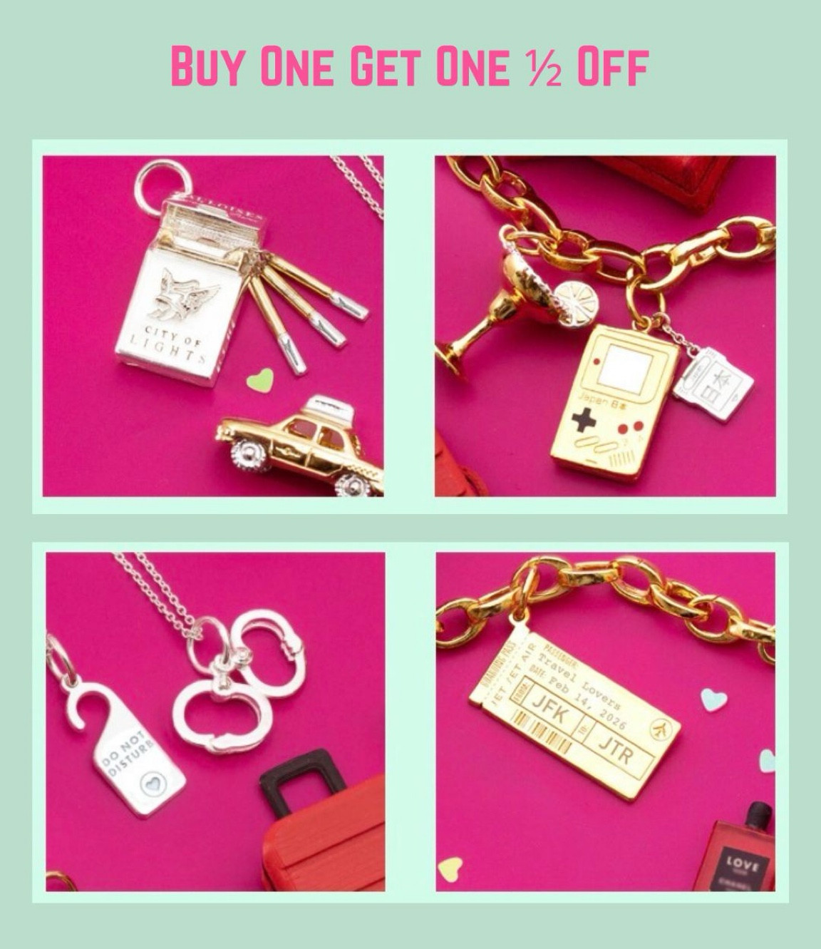 To celebrate Galentine’s Day - Jet Set Candy is having a Buy One Get One 1/2 Off Sale running now until 2/8/26. Jet Set Candy has some of my favorite jewelry pieces, the quality is stunning and they offer such unique pieces. 

#LTKSaleAlert #LTKgrwm #LTKValentine