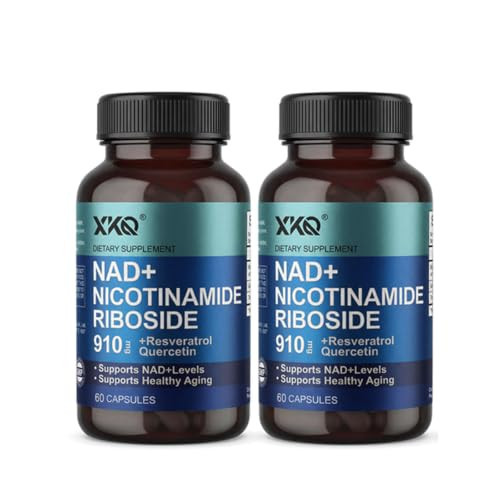 XKQ NAD Supplement, Liposomal NAD with Resveratrol｜NMN Supplement | NAD+ Supplement Resveratrol for Men & Women |, NAD Plus Supplement 910mg,60 Servings,Take 2 Daily (60 Count (Pack of 2)) | Amazon (US)