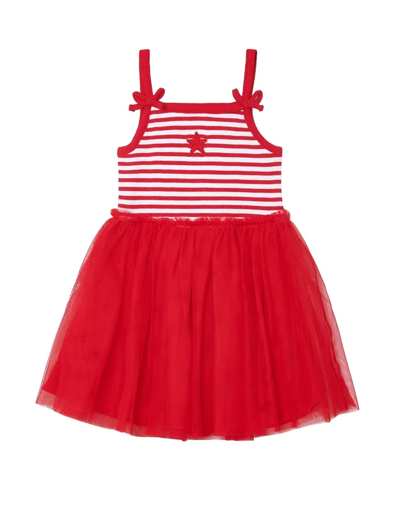 Way to Celebrate Toddler Girl Americana Tutu Dress, Sizes 12M-5T | Walmart (US)