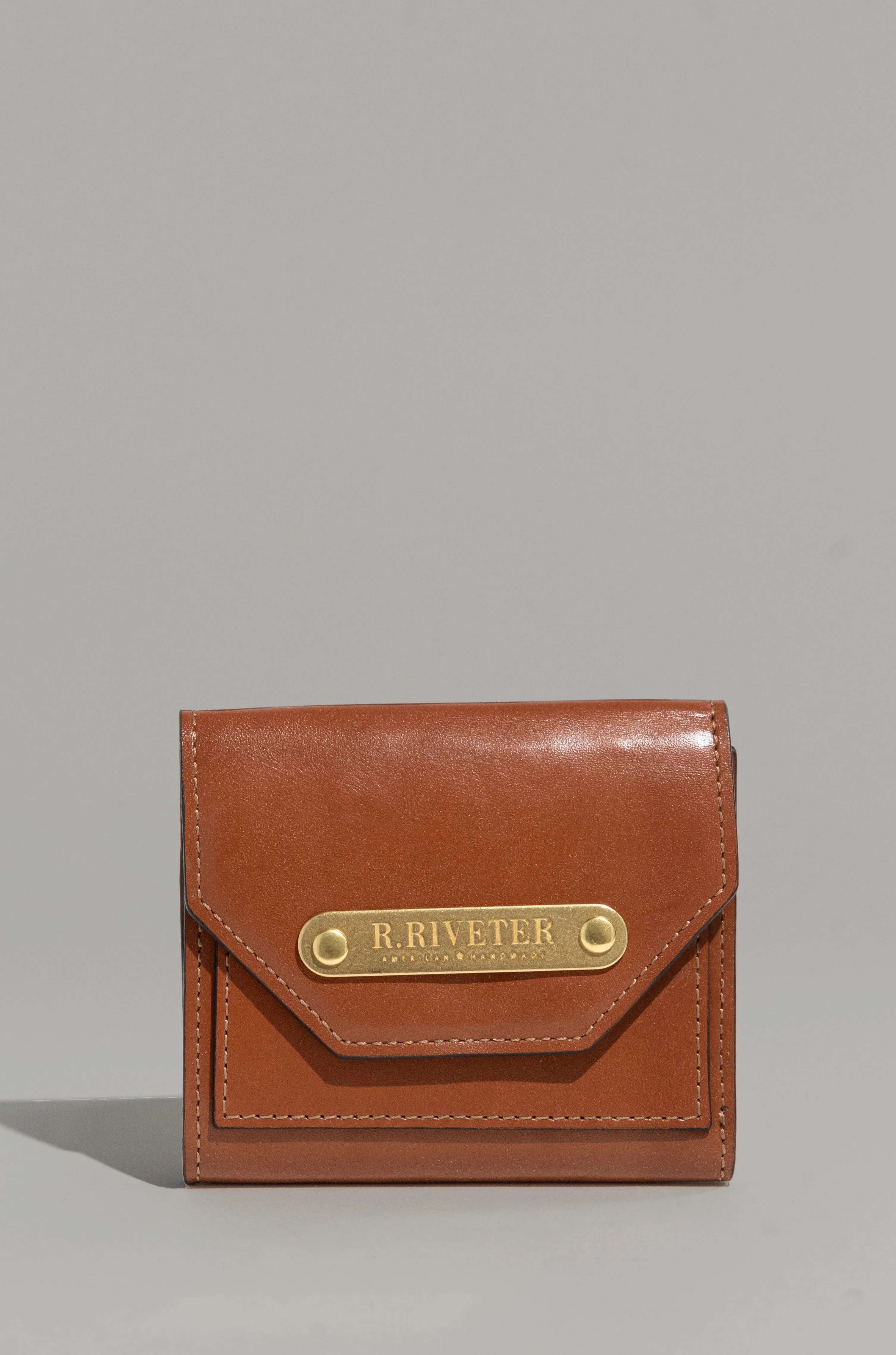 1964 Mini Wallet | Premium Tan Leather | R. Riveter
