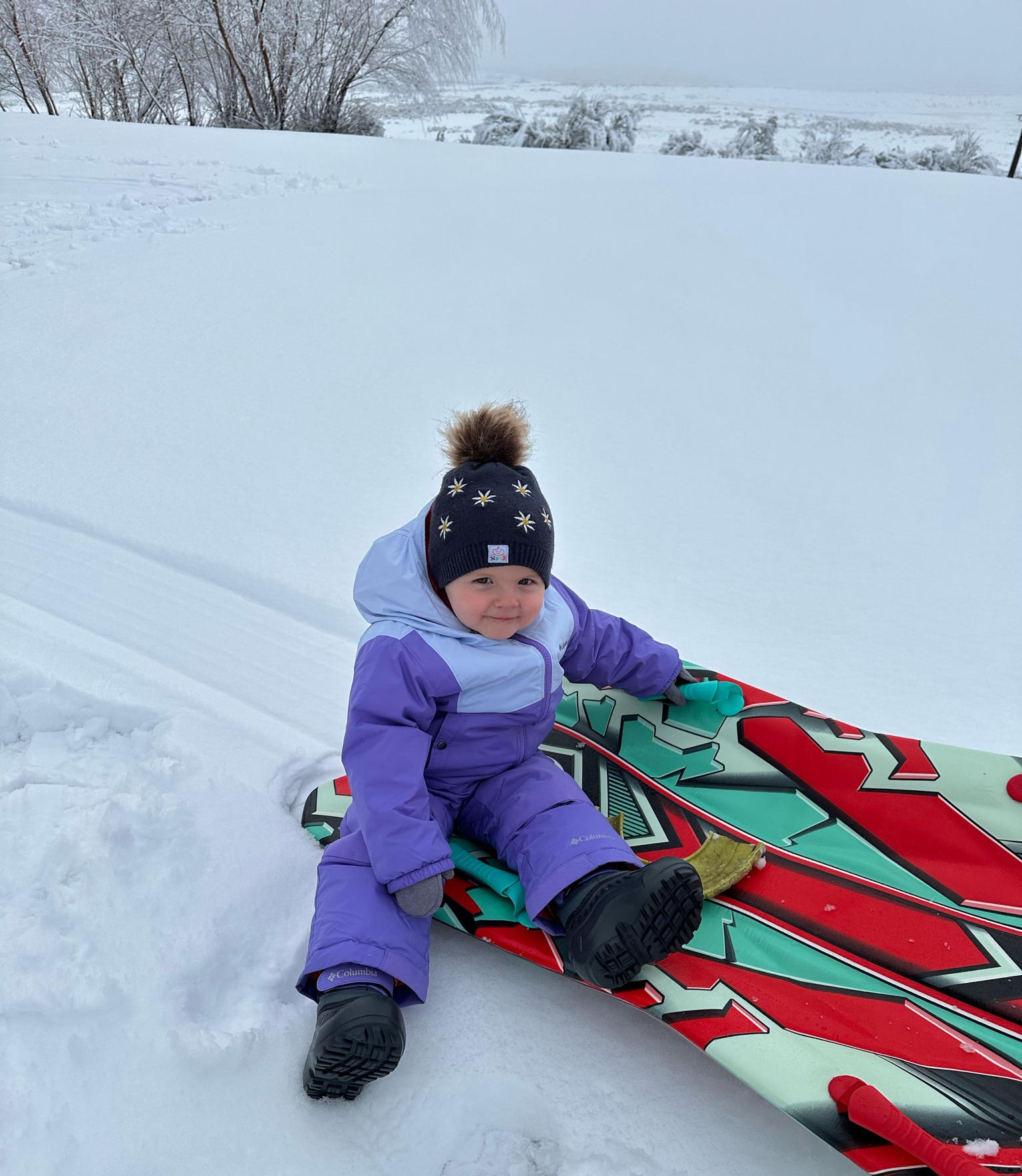 Claire’s staying warm and dry in her Columbia snow suit while she sleds at grandma & grandpa’s house ❄️

#LTKBaby #LTKKids #LTKFamily