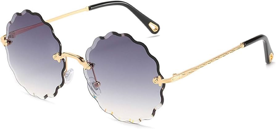 Flower-Shaped Frame Sunglasses Men Women Fashion Personality Designer Style Sunglasses For Outdoo... | Amazon (UK)