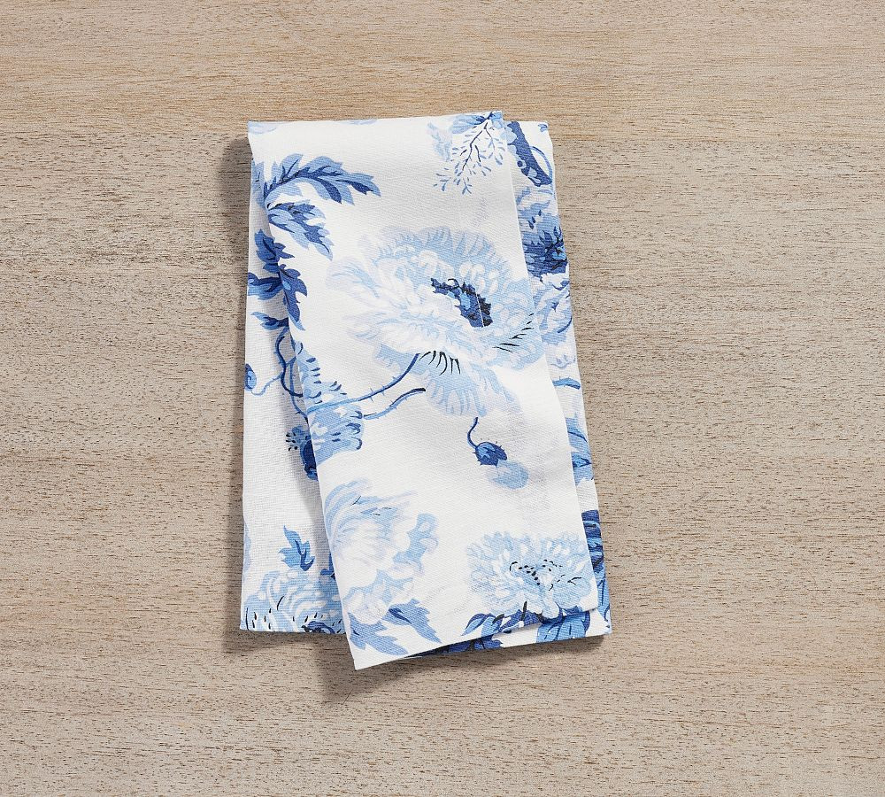 Garden Floral Cotton/Linen Napkins - Set of 4 | Pottery Barn (US)