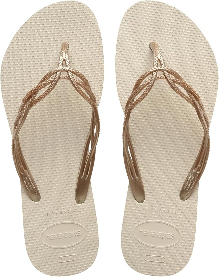 Havaianas - Flash Sweet, Comfortable, Durable, and Elegant Flip-Flops, Sculpted Crossed Straps, N... | Amazon (UK)