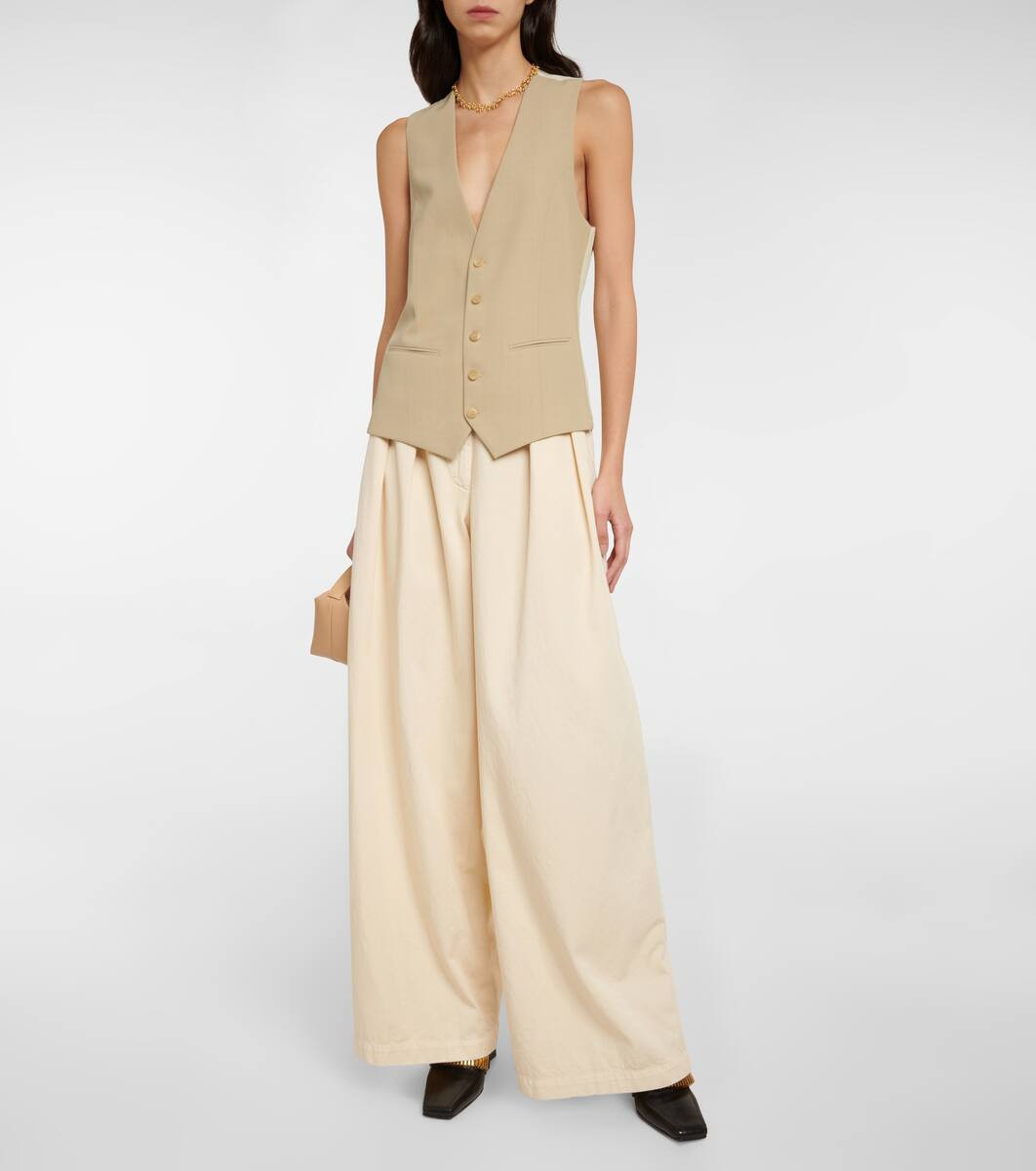 Wera wool and gabardine vest | Mytheresa (US/CA)