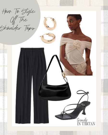 How to style off the shoulder tops!

Trousers, off the shoulder top, gold hoop earrings, black purse, strappy heels, fall outfits

#LTKfindsunder100 #LTKstyletip #LTKSeasonal
